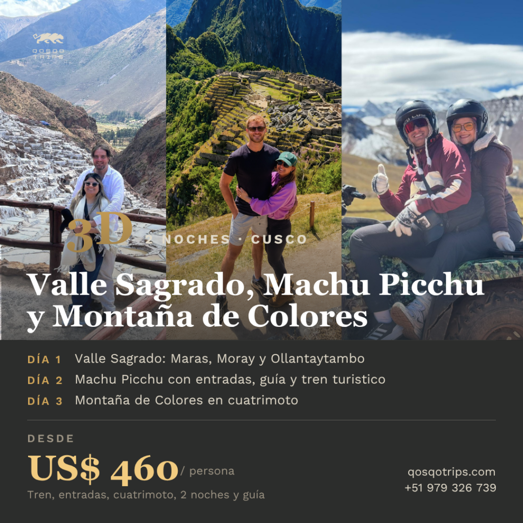 Sacred Valley, Machu Picchu and Rainbow Mountain – 3 Days / 2 Nights