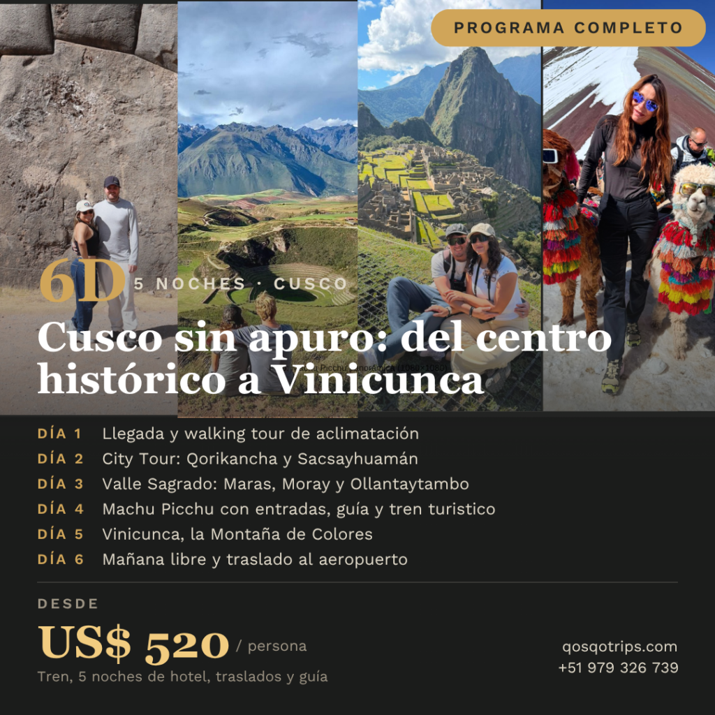 Cusco sin Apuro: del Centro Histórico a Vinicunca - 6 Días